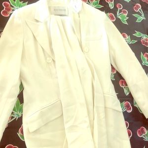 White blazer with pants